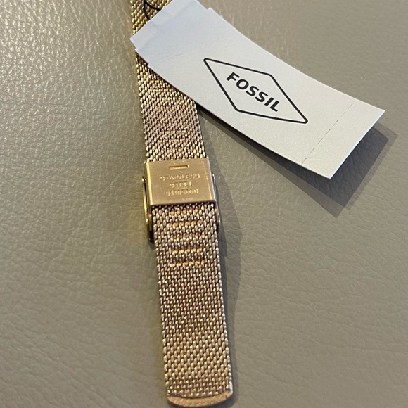 Fossil Gold Tone & Rhinestone Dial Stainless Steel w/Roman Numerals Watch - Picture 8 of 8